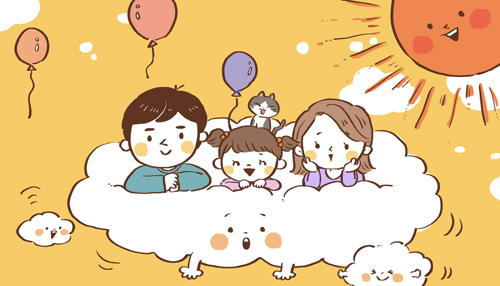 微笑み不動産様　イラスト制作